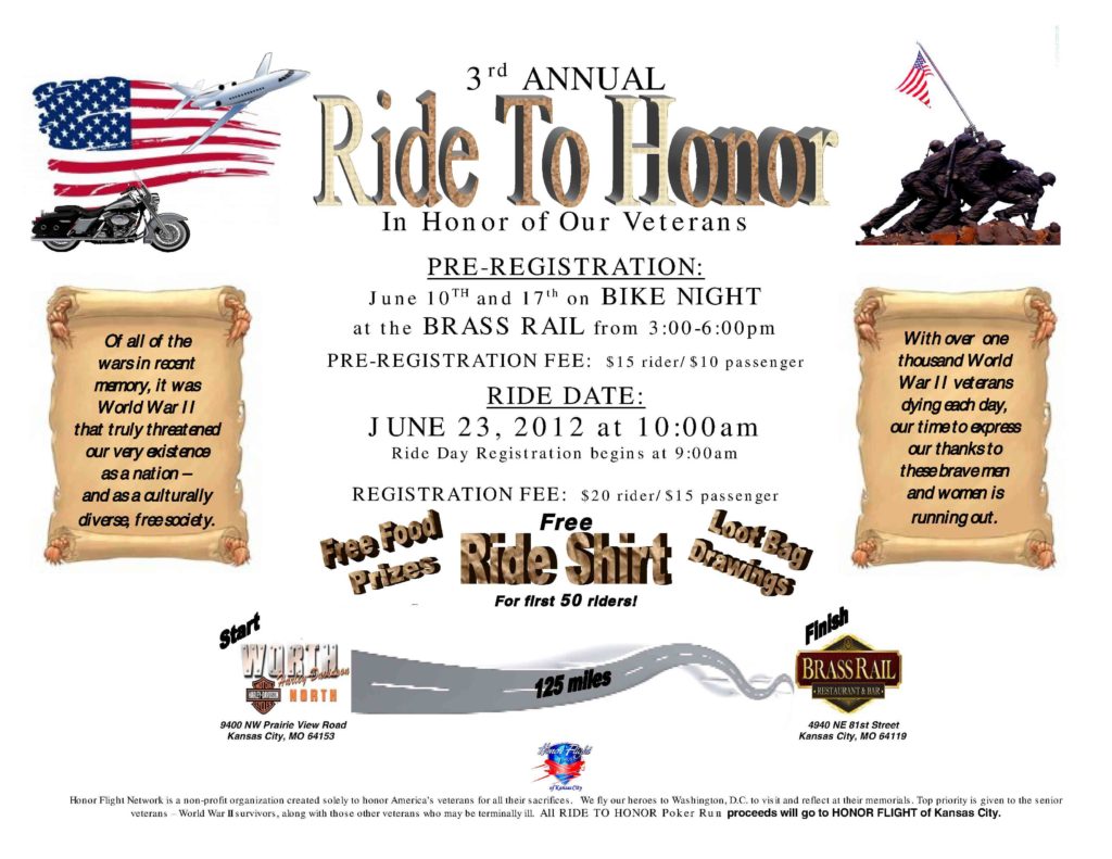 Ride to Honor June 2012 Flyer