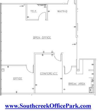 1493 Square Feet of Office Space Kansas City at Southcreek Office Park