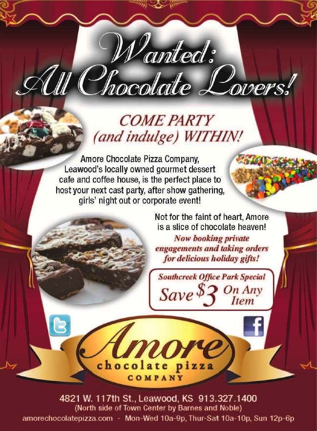 Amore Chocolate Pizza Southcreek Special