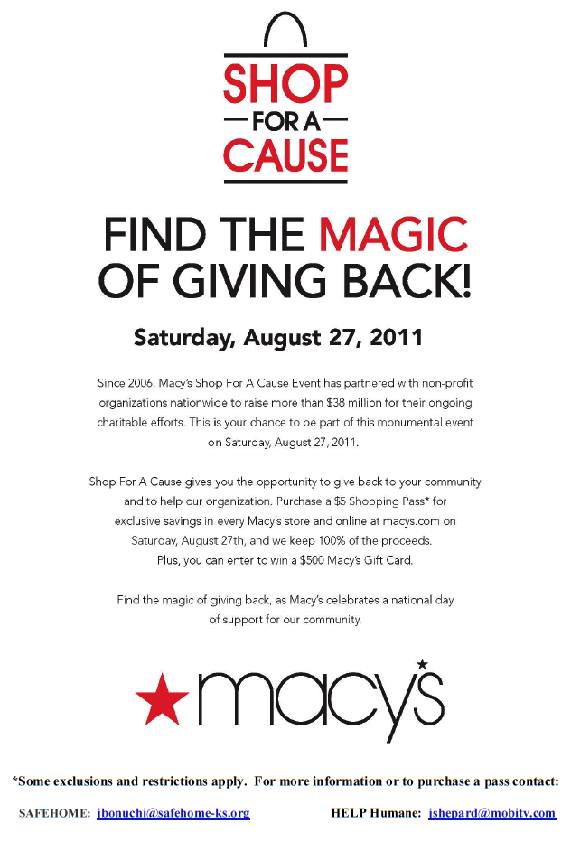 Macy's Shop for a Cause